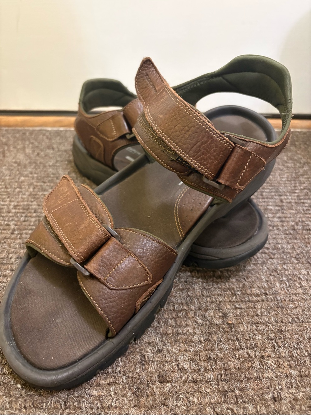 Rockport Brown Men’s Leather Sport Sandals